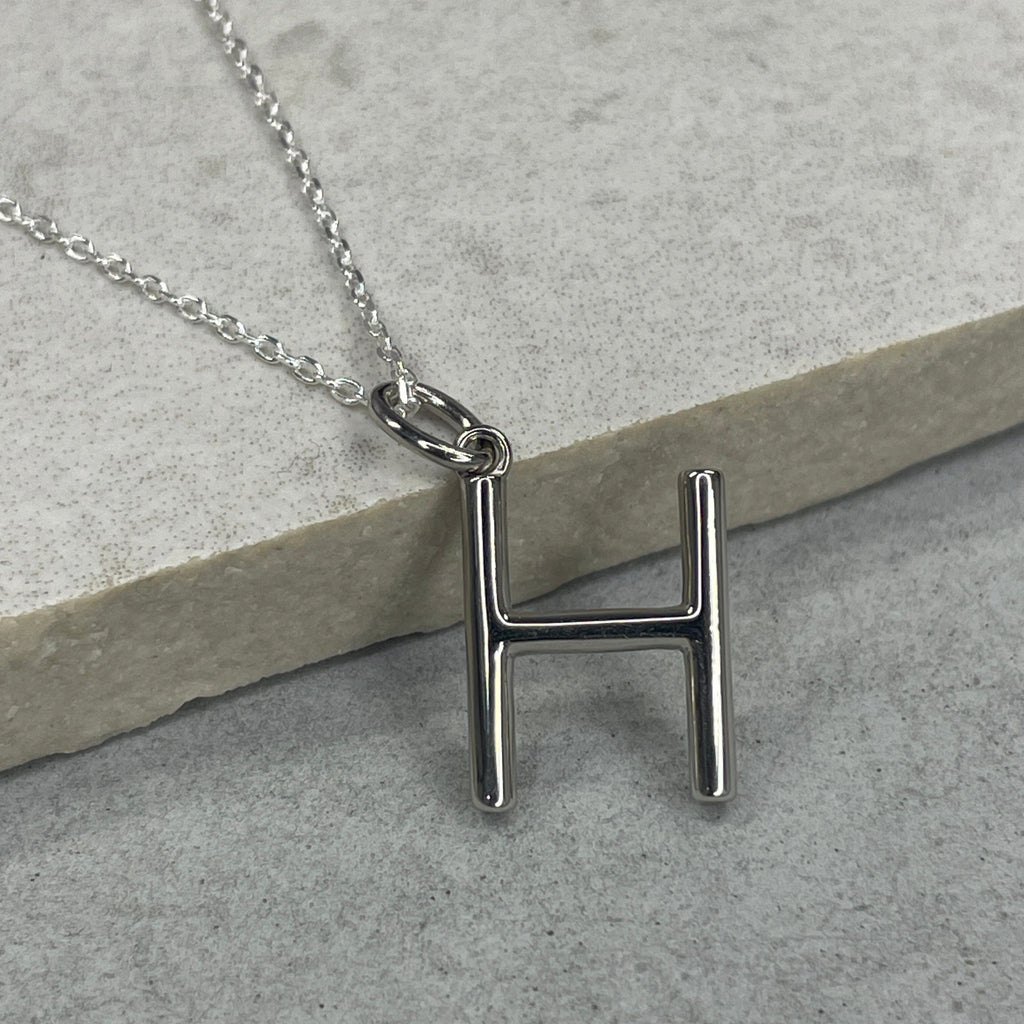 Silver Initial Necklace Necklaces & Pendants Secret Halo 