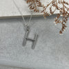 Silver Initial Necklace Necklaces & Pendants Secret Halo H 