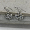 Silver Lotus Earrings Earrings Secret Halo 