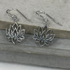 Silver Lotus Earrings Earrings Secret Halo 