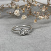 Silver Love Knot Ring Rings Secret Halo XS 