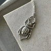 Silver Stag Beetle Necklace Necklaces & Pendants Secret Halo 