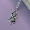 Silver Stag Beetle Necklace Necklaces & Pendants Secret Halo 