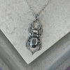 Silver Stag Beetle Necklace Necklaces & Pendants Secret Halo 