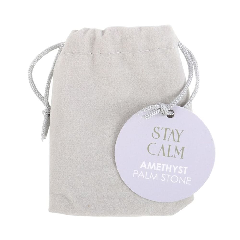 Stay Calm Amethyst Crystal Palm Stone Crystals Secret Halo 