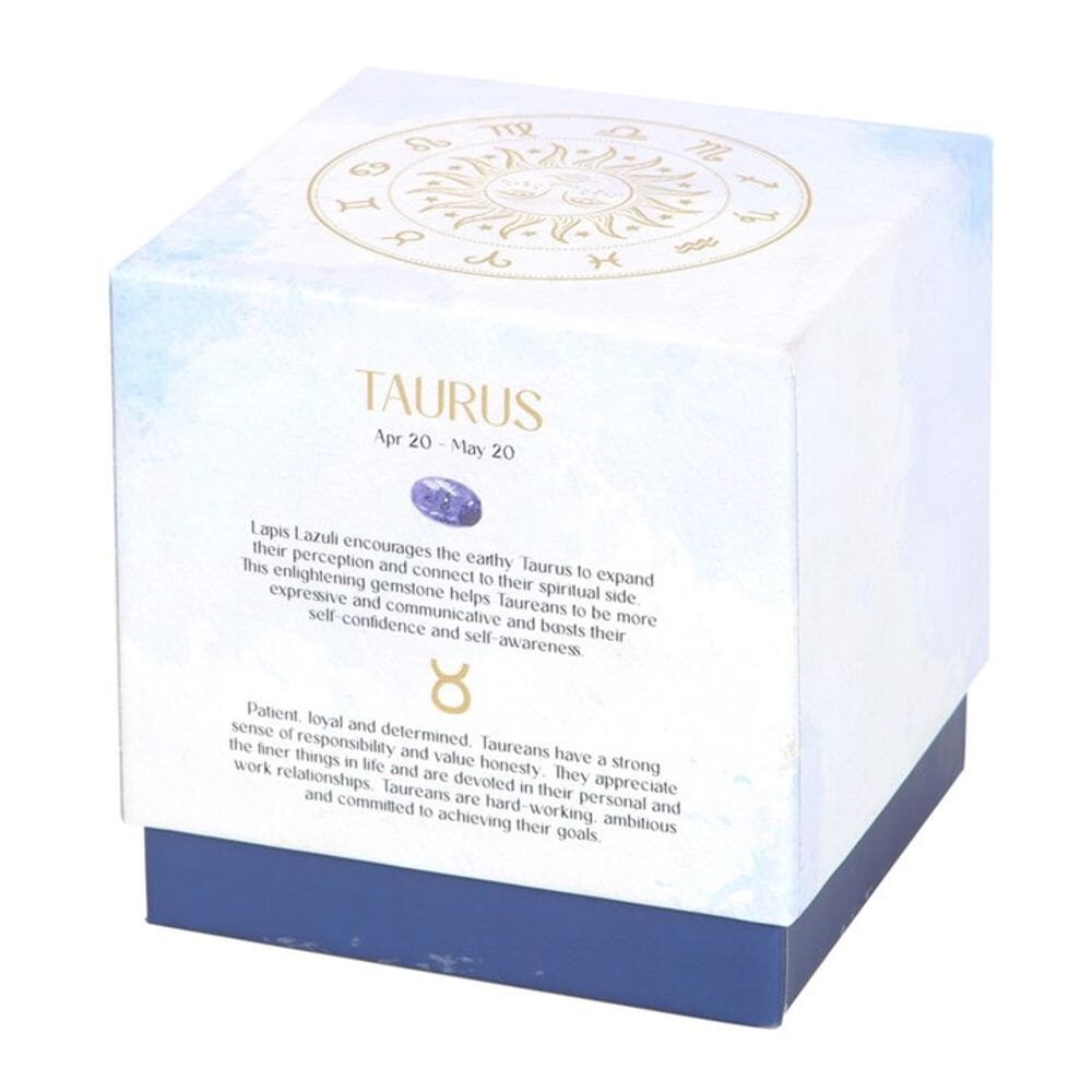 Taurus Amber & Vanilla Gemstone Zodiac Candle Candles Secret Halo 