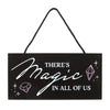 There's Magic in All of Us Witchy Hanging Sign Decor Secret Halo 