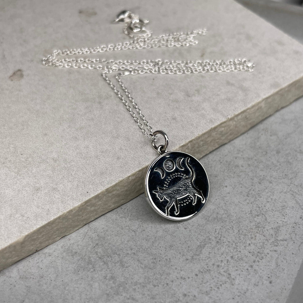 Triple Moon Cat Necklace Necklaces & Pendants Secret Halo 