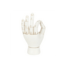 White Palmistry Hand Ornament Decor Secret Halo 