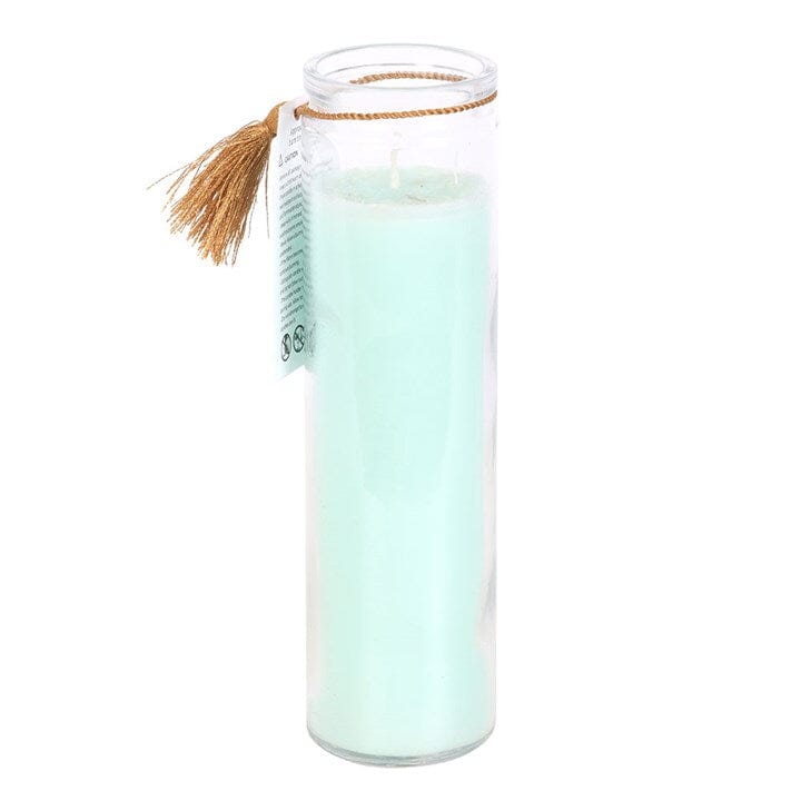 White Sage Tube Candle with Clear Quartz Crystals Candles Secret Halo 