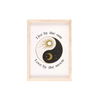 Yin Yang Framed Wall Art Print Prints Secret Halo 