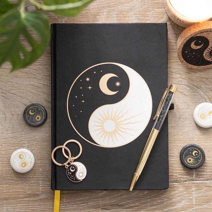 Yin Yang Journal with Black Obsidian Pen N/A 