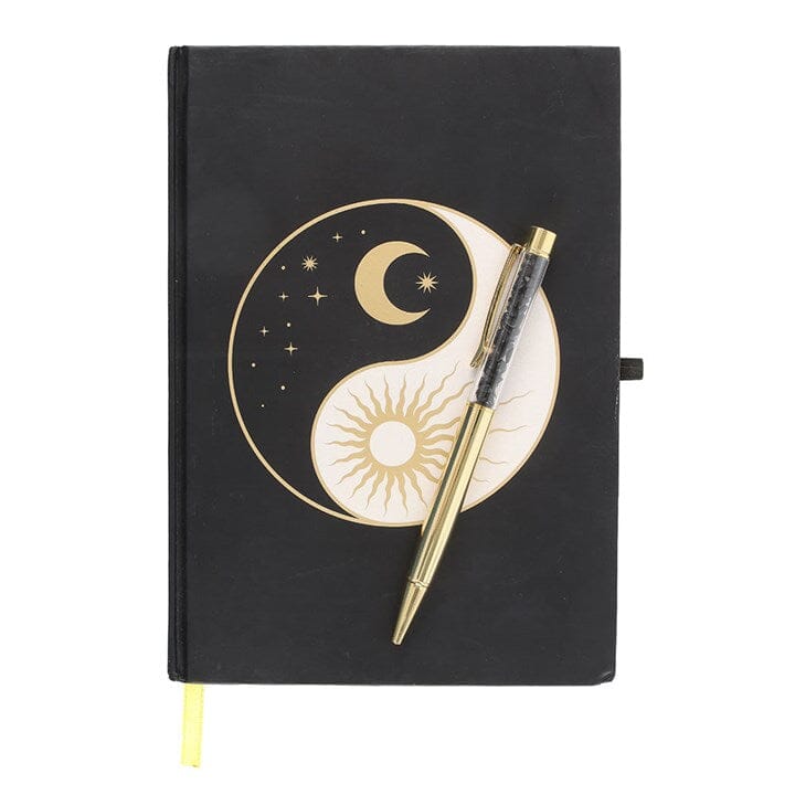 Yin Yang Journal with Black Obsidian Pen N/A 