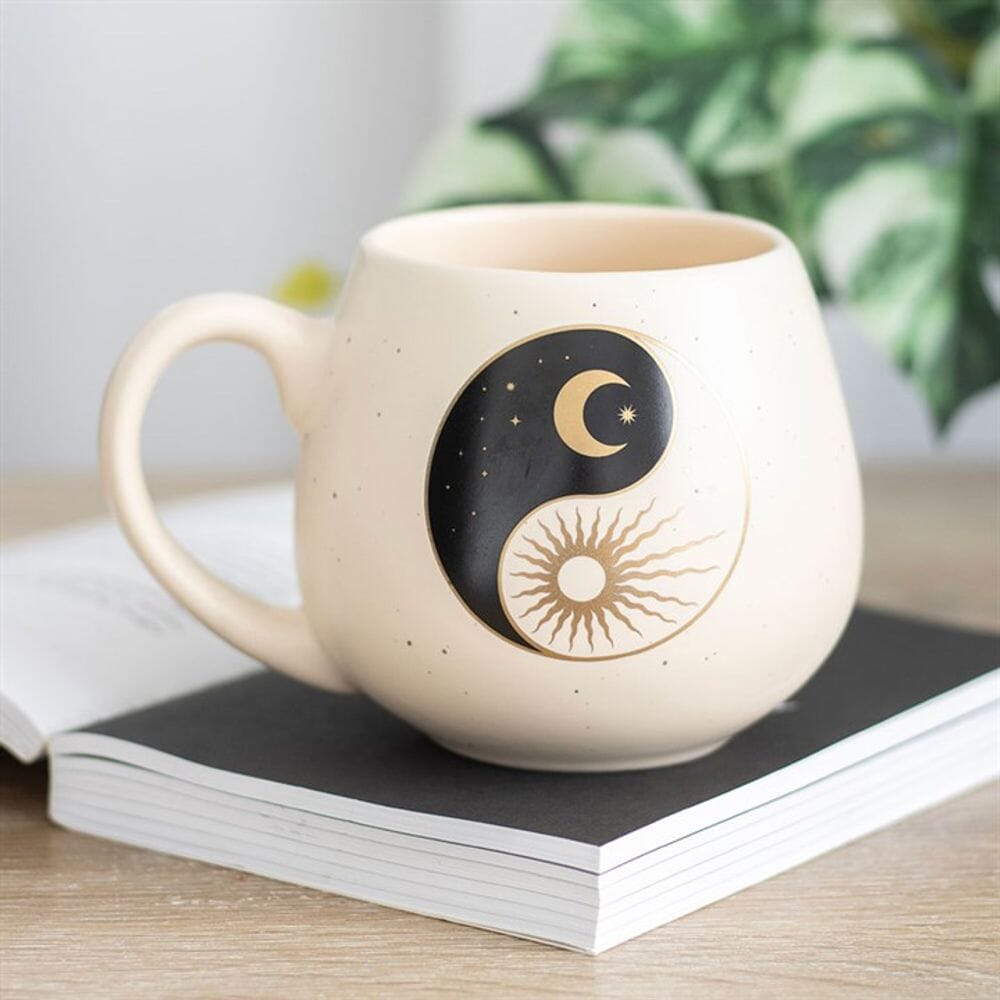 Yin Yang Rounded Mug Mugs Secret Halo 