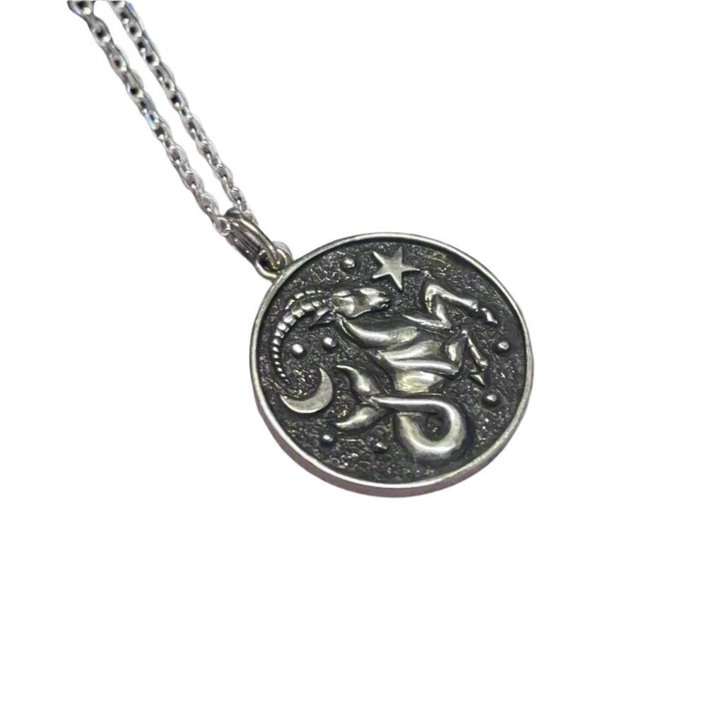 Zodiac Coin Necklace - Capricorn Necklaces & Pendants Secret Halo 