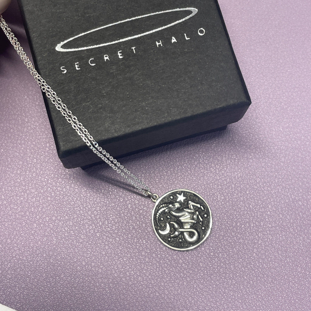 Zodiac Coin Necklace - Capricorn Necklaces & Pendants Secret Halo 