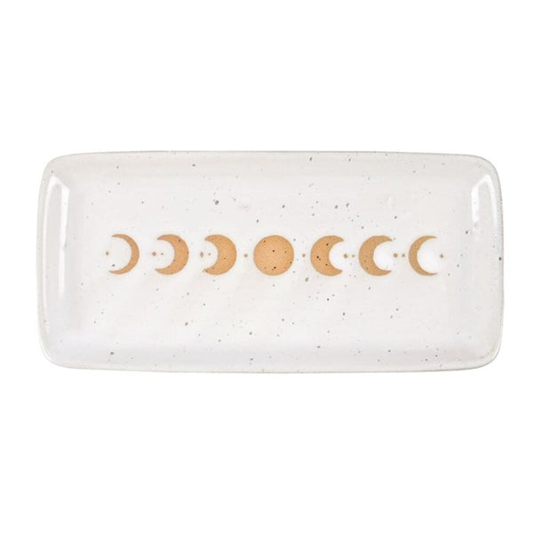 17cm Moon Phase Ceramic Trinket Tray Jewellery Storage N/A 