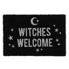 Black Witches Welcome Doormat Decor Secret Halo 