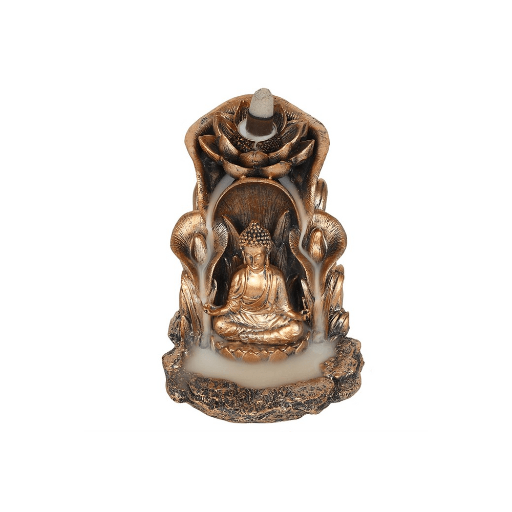 Bronze Buddha Backflow Incense Burner Secret Halo 