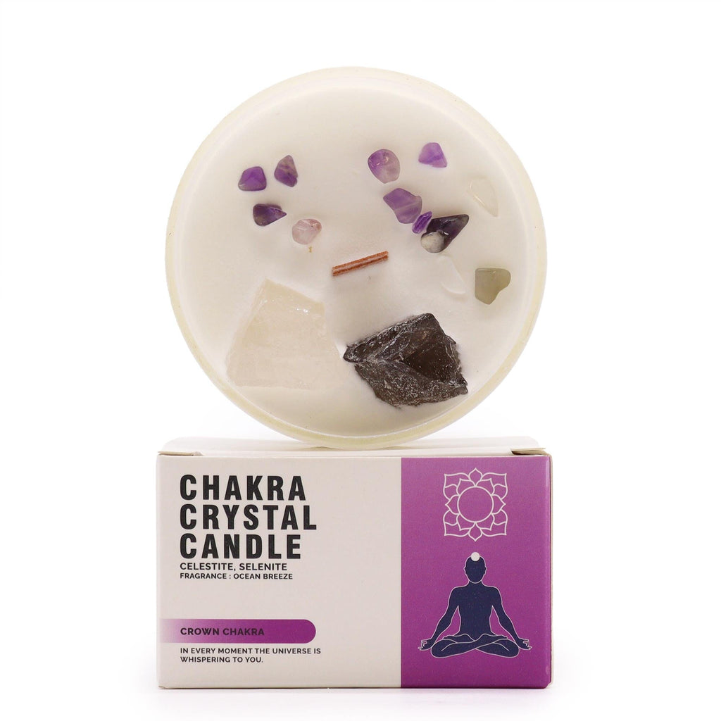 Chakra Crystal Candle Candles Secret Halo Crown 