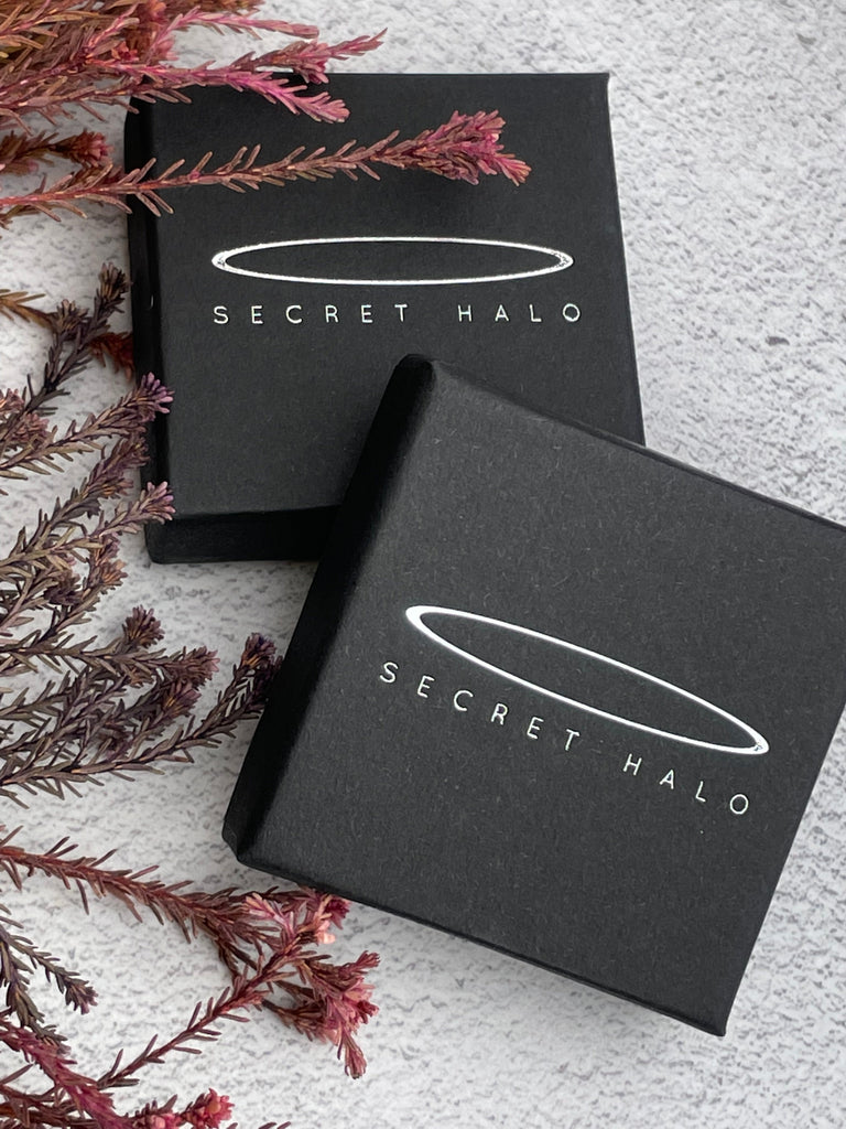 Circle Ball Studs Earrings Secret Halo 