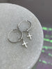 Cross Sleepers - Silver Earrings Secret Halo 