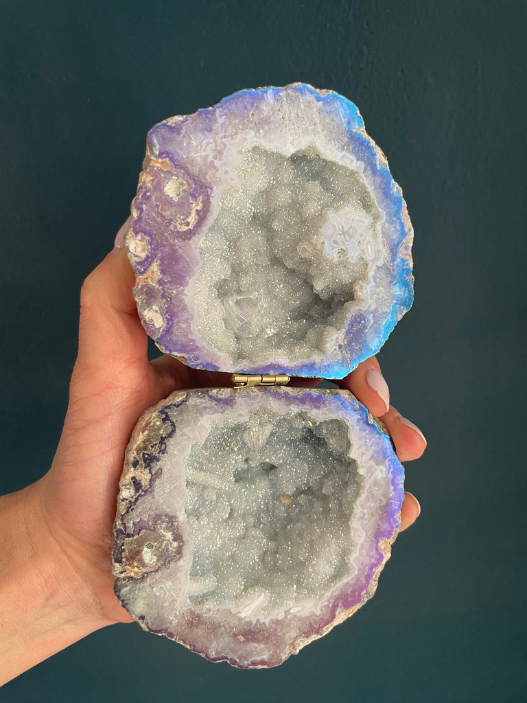 Crystal Geode Ring Box - Calypso Geode Ring Boxes Secret Halo 