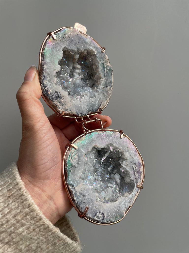 Crystal Geode Ring Box - Niamh Geode Ring Boxes Secret Halo 