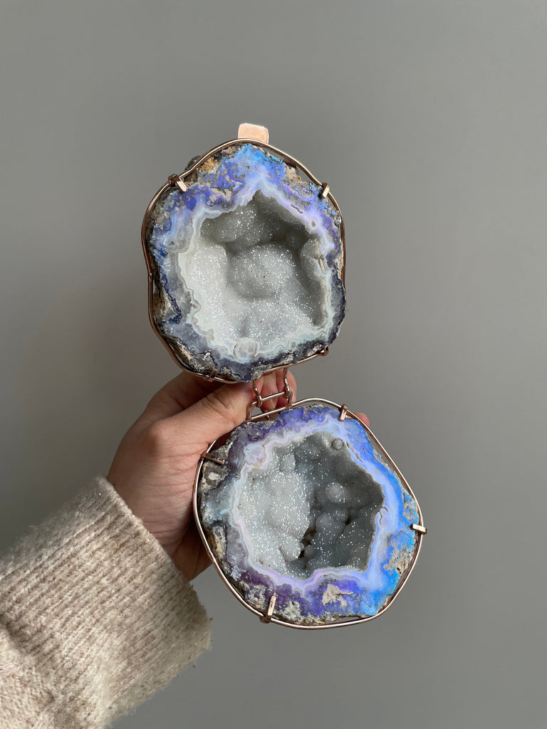 Crystal Geode Ring Box - Theia Geode Ring Boxes Secret Halo 