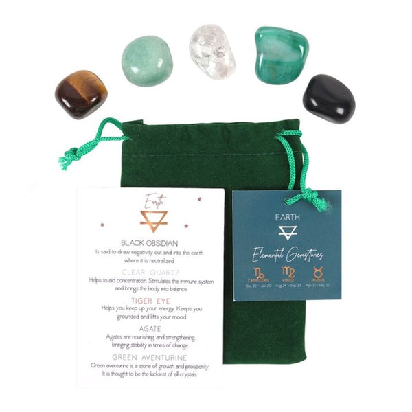 Earth Element Tumble Gemstone Set Crystals N/A 