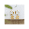 Gold Toned All Seeing Eye Earrings Earrings Secret Halo 