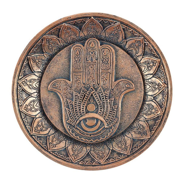 Hand of Hamsa Incense Holder Plate Candle Holders N/A 