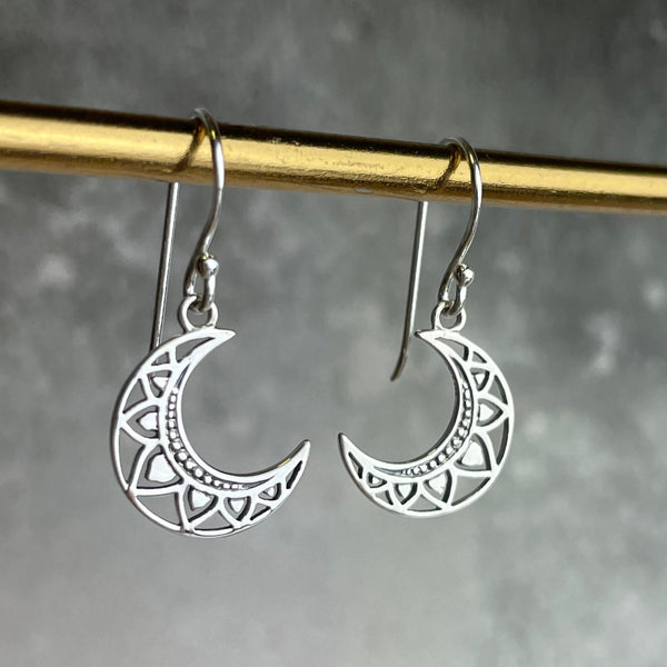 Mandala Moon Earrings Earrings Secret Halo 