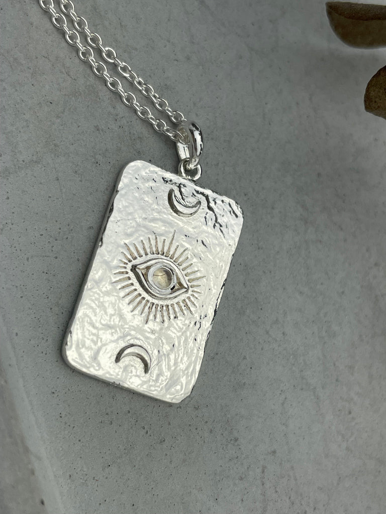 Moonstone All Seeing Eye Necklace Necklaces & Pendants Secret Halo 