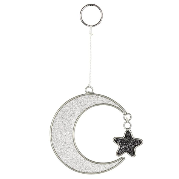 Mystical Crescent Moon Suncatcher Decor N/A 