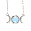 Opalite Triple Moon Necklace Card Necklaces & Pendants Secret Halo 
