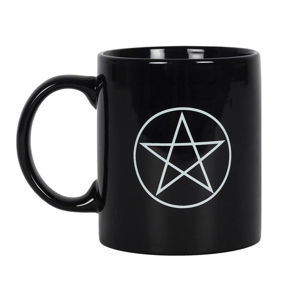 Pentagram Black Mug Mugs N/A 