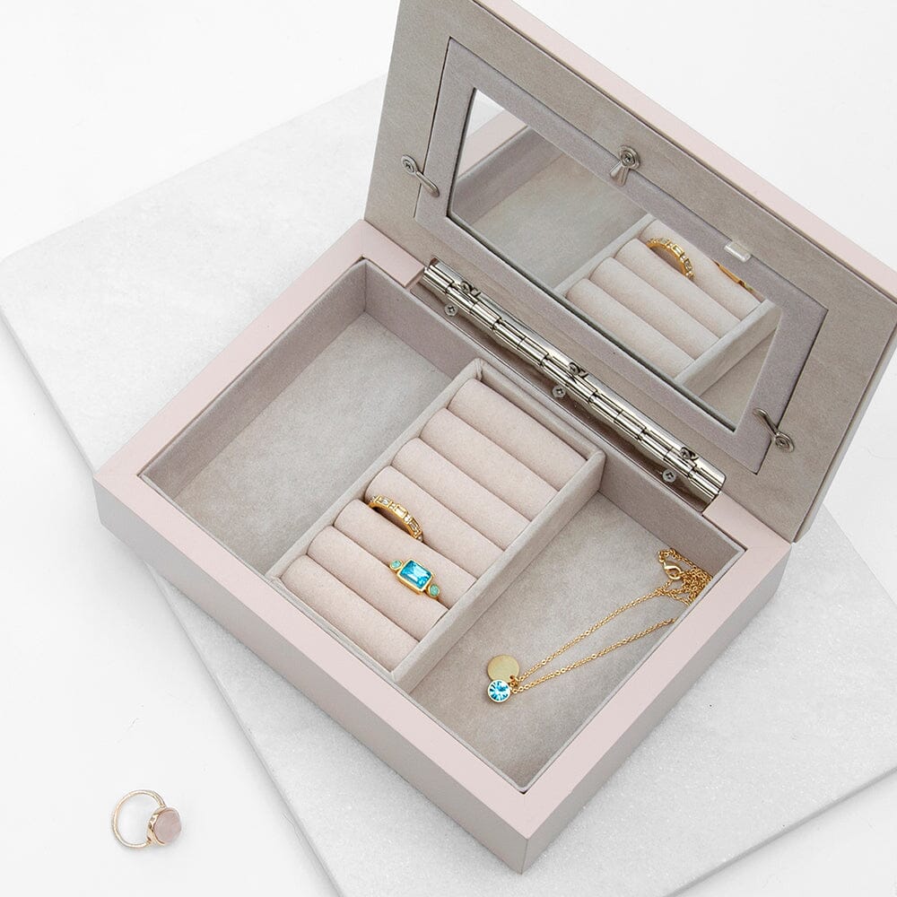 Personalised Photo Jewellery Box - Pink Jewellery Storage Secret Halo 