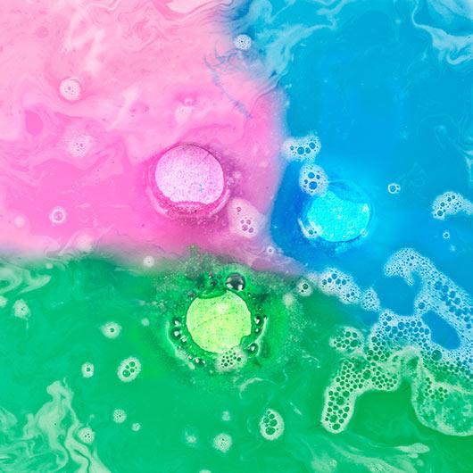 Rainbow Bath Bombs Toiletries Secret Halo 
