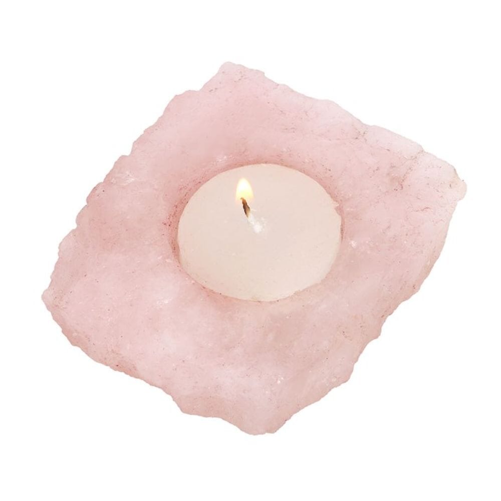 Rose Quartz Tealight Candle Holder Candle Holders N/A 