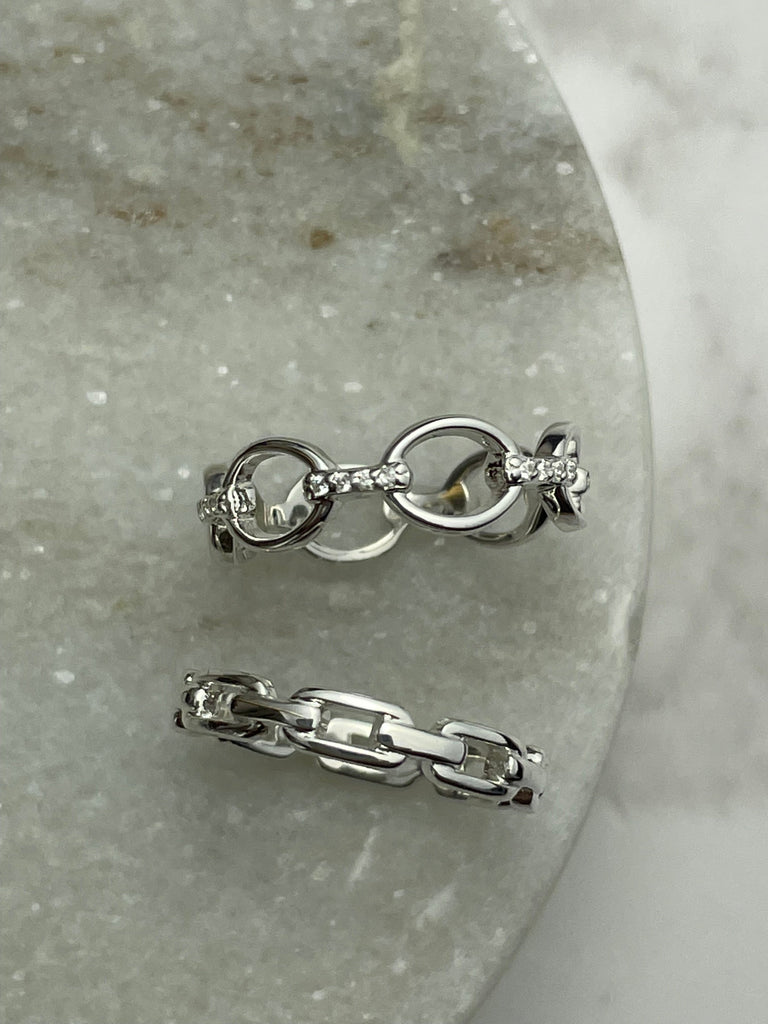 Silver Chain Ring Rings Secret Halo 