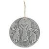 Silver Effect Moon Shadows Plaque by Lisa Parker N/A 