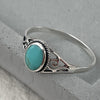 Silver Turquoise Ring Rings Secret Halo 