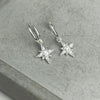 Snowflake North Star Huggies Earrings Secret Halo 