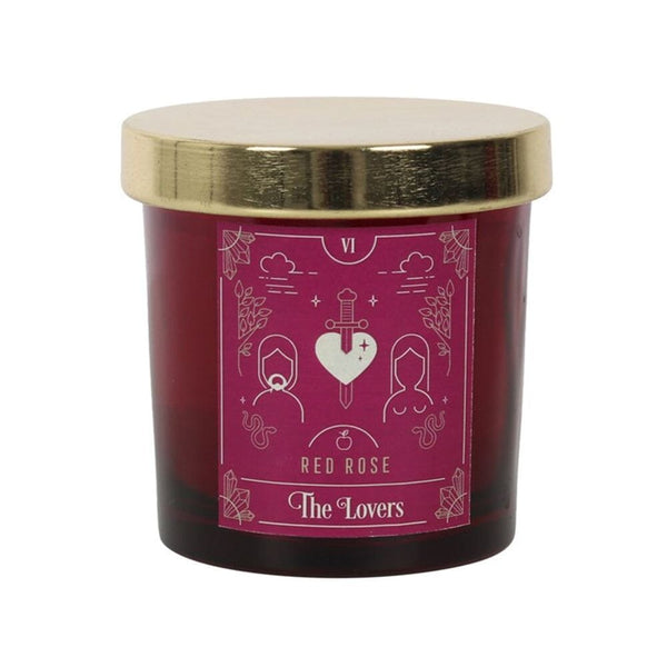 The Lovers Red Rose Tarot Candle Candles N/A 